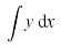 The indefinite integral formula