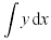 Indefinite integral with medium space