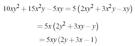 Multi-line equation using a series of individual equations.